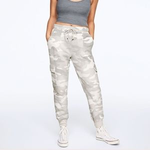 VS Pink High Waist Camo Cargo Jogger Sweats